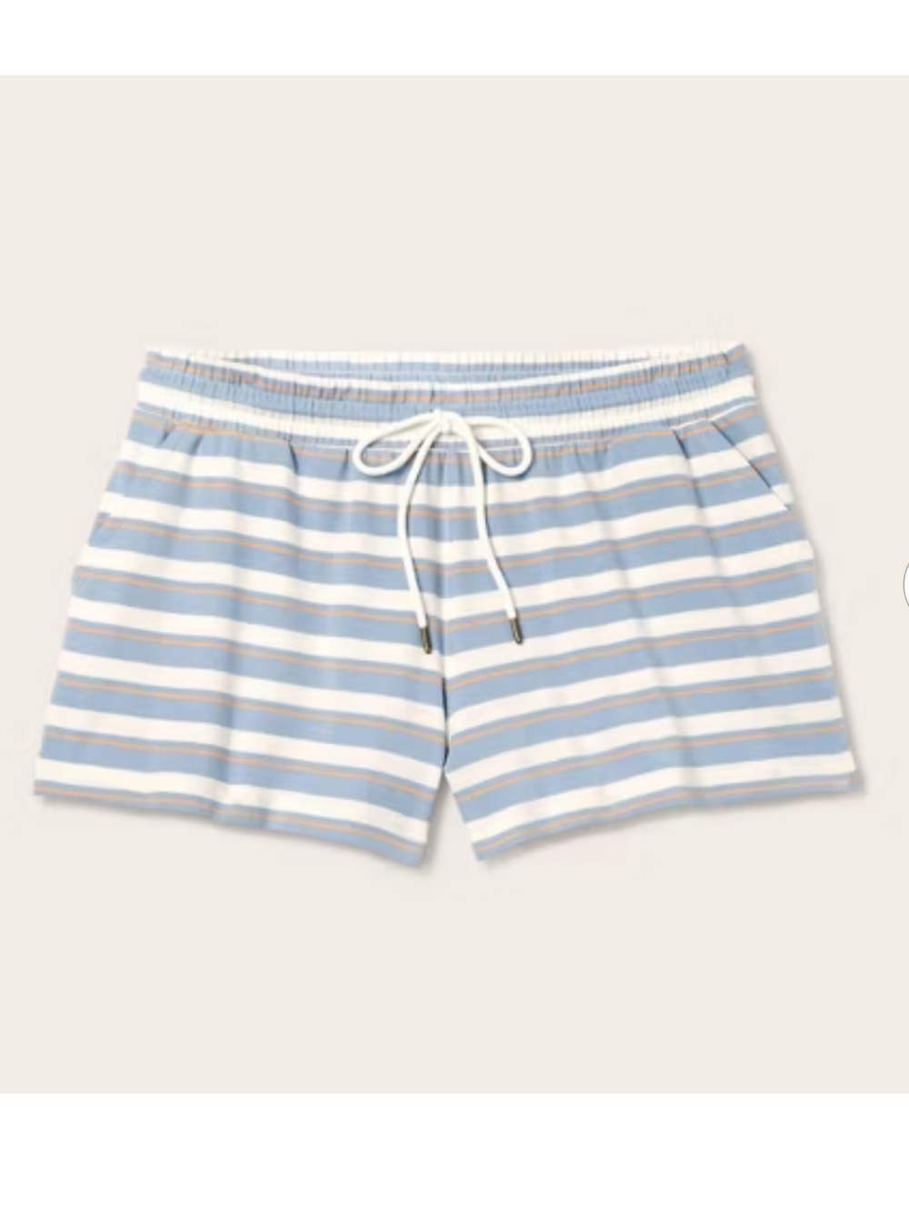💗 Parke x Target High-Rise Knit Pull-On Shorts Light Blue/Orange Striped Sz S